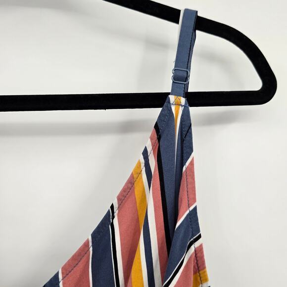 Torrid Women's Plus Multicolor Stripe Scoop V Neck Tank Top Blue Red Size 5 - Picture 8 of 13